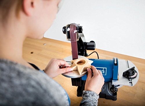 Bandschleifer – Tellerschleifer mit 5x Schleifband + 5x Schleifteller - 3