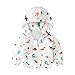 Produktbild Hirolan Baby Jacke Dinosaurier Sweatjacke Prinzessin Kinderjacken Jungen Oberbekleidung Mädchen Mantel mit Kapuze Kleidung Trenchcoat Unisex Kapuzejacke Steppjacke (90, Weiß)