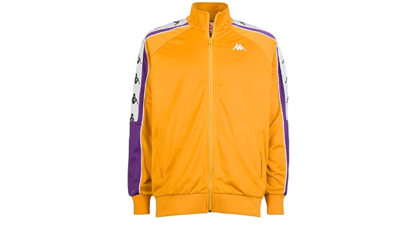 Kappa Giacca da Uomo Sportiva con Zip Oro e Viola vestibilità Regualr Fit  (XL) : Amazon.it