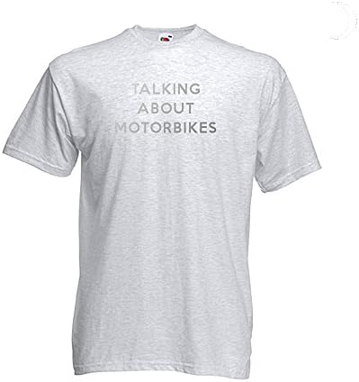 Motorbike Tshirt Reflective Transfer that reads Talking About Motorbikes in Reflective Text Letters Light Catching Text for you to iron on to tee shirt. Comes with full instruction. Bikers Gift Biking Fans Honda Kawasaki Triumph Suzuki BMW