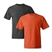 Produktbild Hanes Mens 5180 Short Sleeve Beefy T, 1 Orange/1 Smoke Grey XL