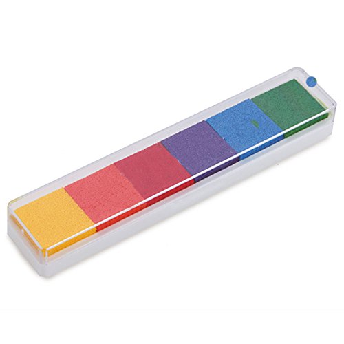 Tamp  n de tinta para usar con dedos  no es t  xico  puede usarse con ni  os   4 colores  color Stil-2