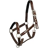 Epplejeck Halfter Croco Lack - Braun - Gr. Pferd
