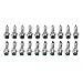 Produktbild perfk 20pcs 12V DC 8mm LED Kontrollleuchte Signalleuchte Panel Light Rund Förmig - Bernstein