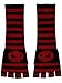 Produktbild Fingerlose Handschuhe, Lang, Nightmare before Christmas, Schwarz Rot