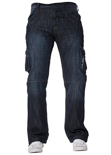 Brand Kruzekruze Mens Cargo Combat Work Trousers Pants Denim Jeans
