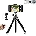 Price comparison product image Phone Tripod, Flexible Travel Tripod Mini Tripod Stand Portable and Adjustable Camera Stand Holder with Bluetooth Remote and Universal Clip Compatible iPhone, Android Phone, Camera and GoPro