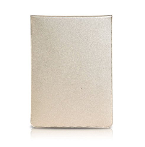 WIWU Ultra-dünne Umschlag Stil PU Leder Schutzhülle Laptop Handtasche für Macbook 15,4 / Pro Retina 15 Zoll Laptops / Notizbuch Slim Schutz Hülle Tasche mit Maus Pad (Golden, 15 Zoll) - 4