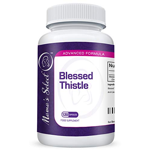 Suplemento para la lactancia de Mama's Select con cardo bendito, cápsulas veganas de alta potencia que fomentan un incremento de la lactancia, 120 cápsulas