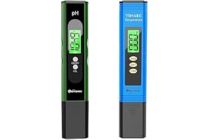 Lightswim Water Quality Tester, PH Meter with 0.01 High Accuracy Resolution, 3 in 1 TDS+EC+Temp Meter for Drinking Water,Aquarium,Pool,Spa (Black)
