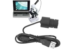 ‎GAROSA Cyfrowy okular 92 MP, elektroniczny mikroskop cyfrowy z kamerą USB do nauki, edukacji szkolnej i badań laboratoryjnych, kompatybilny z mikroskopami stereo