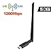 Produktbild Opard Wlan Stick Wifi Adapter mit 1200Mbit/s Dualband(5GHz/867Mbps + 2.4GHz/300Mbps) 360 Grad drehbar,3.0 Network Wireless USB WiFi Dongle für Windows XP/Vista/7/8/10 Linux2.6X MAC OS