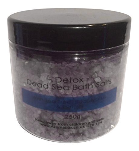 DETOX Dead Sea Bath Salts Soak 250g With Tea Tree, Eucalyptus & Ginger Essential Oils