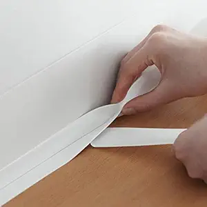 Gra8 PVC Self-Adhesive Wall Corner Line Sealing Tape Mildewproof Tape PVC Material Kitchen Bathroom Wall Waterproof Mold Proof Adhesive Crack Repair Tape 320cm (1 Pcs Color : White)