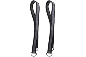 B Blesiya 300Kg Bearing Load Heavy Duty Hanging Straps Tree Swing Hanging Kits, Black - 64cm