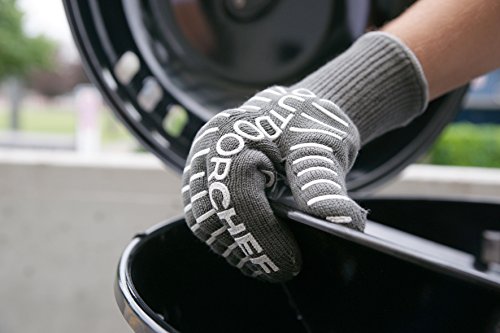 Outdoorchef Grillzubehör, Grillhandschuh Silikonbeschichtet, grau, 18x2x26 cm, 14.491.35 - 2