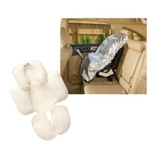 Mommy's Helper Car Seat Sun Shade with Summer Infant Snuzzler