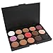 LaRoc 15 Colours Eyeshadow Palette Makeup Kit Set Make Up Professional Box - Autumn Tones