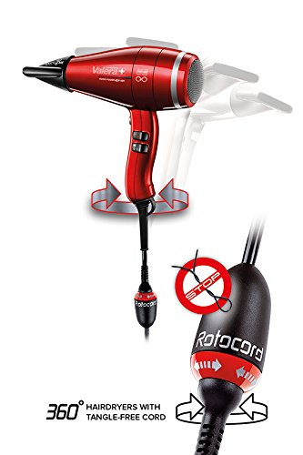 VALERA SWISS POWER4EVER Rotocord – 2400W, Mod.: SP4 RC, Professioneller Haartrockner mit Ionen-Generator und Smart Airflow Technology, Swiss made – inkl. 2 extra schmaler Ondulierdüsen - 4