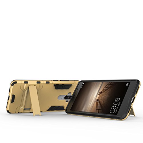 HUAWEI Mate 9 Funda - 3 Capas Pistolera Combinada Prueba de Golpes  Protecci  n Contra Ca  das  Soporte Caso Duro de La Cubierta para HUAWEI Mate 9 - Negro