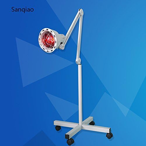 Sanqiao Infrared IR Heating Floor Lamp for Thermotherapy Muscle Pain Relief Accupuncture Beauty Treatment - Dimmable Heat with Stand &amp; Flexible Arm