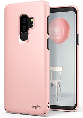 Galaxy S9 Plus Case, Ringke [SLIM Series] Dazzling Slender [Laser Precision Cutouts] Fashionable & Classy Superior Steadfast Bolstered PC Hard Skin Cover for Samsung Galaxy S9 Plus (2018) (Peach Pink)