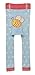 Piccalilly Organic Cotton Blue Girls Footless Tights/Leggings