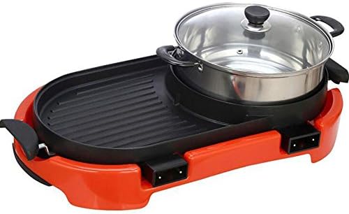 G&Z Electric Barbecue Grill Hot Pot Non-Stick All Powerful Stovetop Grill Electric Multifunctional Smoke-free Baking Pan