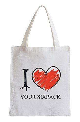 I Love Your Sixpack Fun Jute Bag