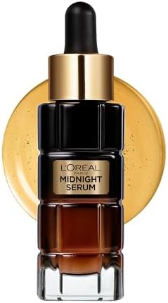 L'Oréal Paris, Siero Viso Midnight, Per Pelli Mature, Azione Anti-Età, Incarnato Levigato e Rughe Ridotte, Con Complesso Antiossidante e Vitamina E, Age Perfect Renaissance Cellulaire, 30 ml
