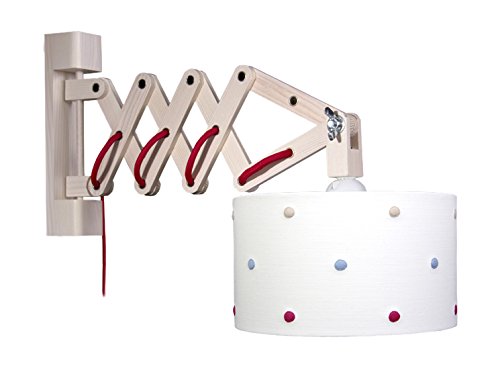 Preisvergleich Produktbild Waldi Leuchten Wandleuchte Schere Punkte mit Schalter, marine WAL-82611.0