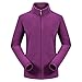 Produktbild TianWlio Mäntel Herbst Winter Damen Jacken Parka Warme Jacken Strickjacken Frau Herbst und Winter Doppel Fleece Pullover Reißverschluss Kragen Mantel Lila L