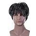 Produktbild JUZEN Herren ' S Wigs, Natural Gray & Black Short Hair Sets, Middle-Aged Hairstyles, Onkel Head Covers, Tidy Props, Stage Props, Adjustable Head Circumference Size