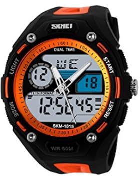 Multifunktions-Herrenarmbanduhr von SKMEI Tauchen Wasserdicht bis 5atm analog digital Sport Militär