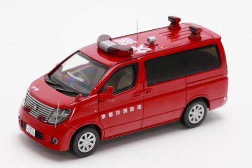 Hikosebun E51 2006 FIRE COMMAND CAR Kyoto City Fire CARNEL 1/43 NISSAN ELGRAND (japan import)