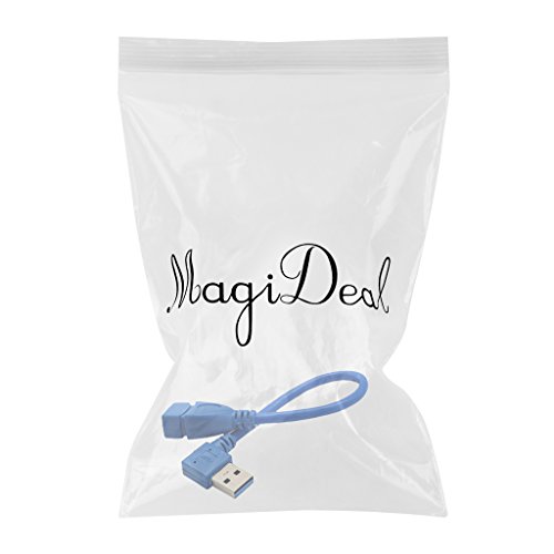 MagiDeal USB 3.0 Typ A Linker Winkel 90-Grad Verlängerungskabel Männlich Zu Weiblicher Adapter - 2