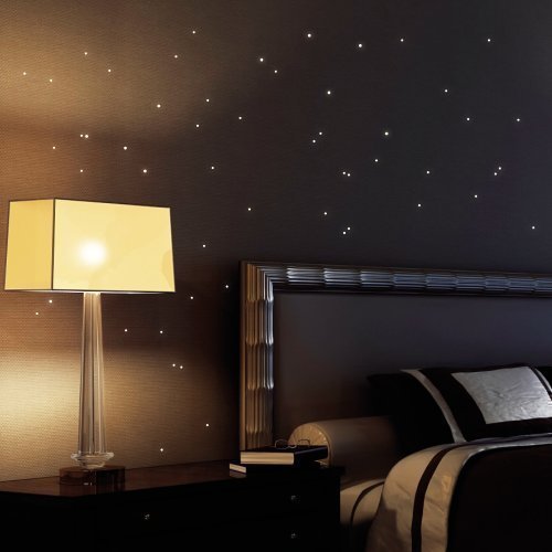 Glow in the dark stickers: 50 pieces of fluorescent dots - for a starry night sky