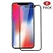 Produktbild iPhone X Panzerglas Displayschutzfolie, [2 Stück] Hi-Luck 0.33mm 3D-Touch Vollbild Coverage Curved Edges Ultra-Klar Panzerglas Schutzfolie für iPhone X 5.8 Zoll Schwarz [PET, Rand-zu-Rand]