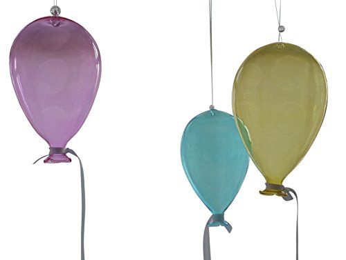 khevga Deko-Ballon aus Glas zum hängen 3er Set - 2