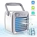 Produktbild Mini Luftkühler Ventilator mit Wasserkühlung USB Mobile Klimaanlage Leise Luftbefeuchter Mit Tragbarem Griff und 3 Speed Kann Ätherisches Öl hinzufügen und Insektenschutzmittel für Hause Büro