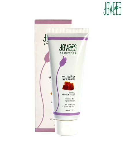 Jovees Ayurveda Sandal, Saffron & Honey Anti Ageing Face Mask 120 g