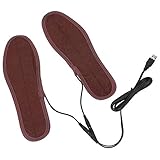 Zerodis Semelles Thermiques Electriques Rechargeables Chauffe-Pieds USB Semelles Chauffantes Thermic Soutient Circulation Sanguine pour Pêche Randonnée Cadeau Noël Skieurs Cyclistes (39-40)