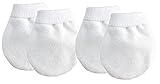 Baby Anti Scratch Mittens (White)