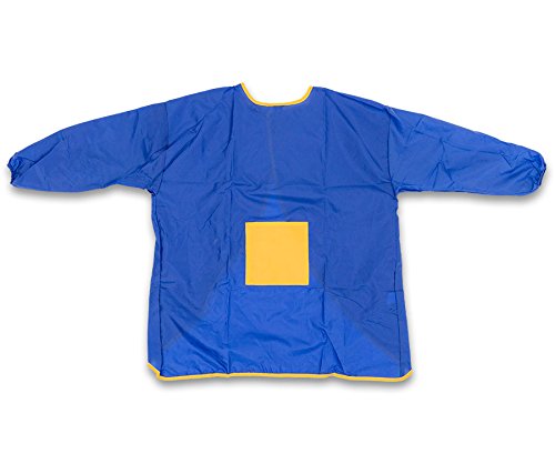 Betzold Malkittel, Größe L, Kinder von 9-12 Jahren, Länge: ca. 68 cm, waschbar bei 30 °C, wasserabweisend - Kinderschürze Kunst Basteln Kunstunterricht malen Malschürze Malkleidung Schürze
