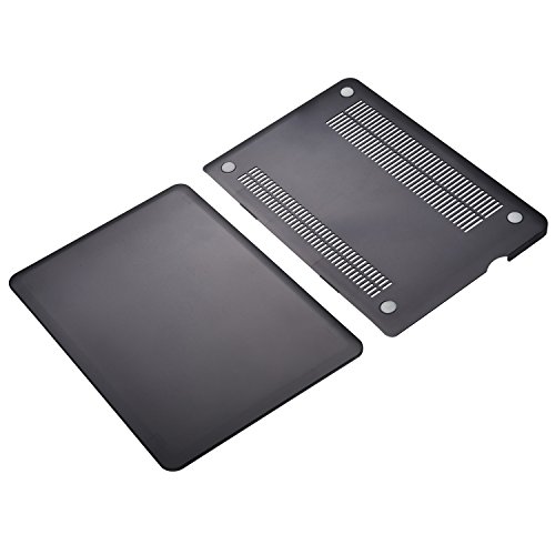 TECOOL® 2 in 1 [Matt Serie] Snap-on Oberteilplastik Folio Hülle Fall Deckhäuten, Schwarz US Version Keyboard Cover,Tranparent EU Version Tastatur-Abdeckung und TECOOL® Maus-Pad für MacBook Pro 13/13.3″ NON Retina Display [Modell: A1278,Schwarz] - 8