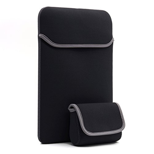 LENTION Wasserdicht Neopren Laptop Hülle für Notebook Computer 13.3 Zoll, iPad Pro 12.9, MacBook Air 13”, MacBook Pro 13”, mit einem kleinen Aufbewahrungsfach (Dunkelgrau) - 4