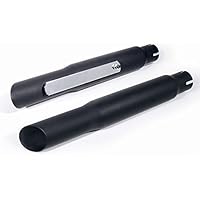 Auspuff Schalldämpfer Endtopf Schwarz Slash Cut für Harley Motorrad