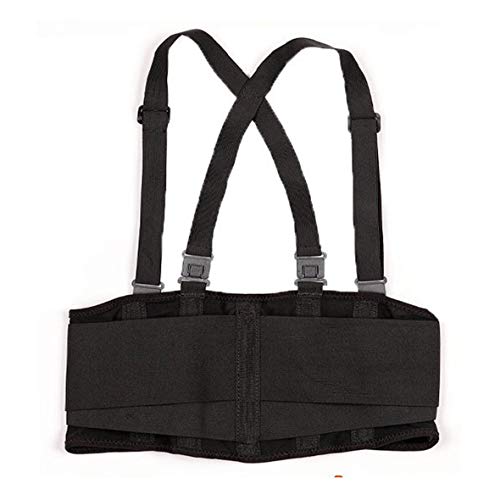 Preisvergleich Produktbild Heaviesk Rückenstütze mit Hosenträgern Verstellbare, abnehmbare Schultergurte Lordosenstützgürtel Rückenschmerzen für den Sport