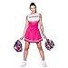 Produktbild Travelday Damen-Highschool Cheerleader-Abendkleid -Up Party Halloween-Kostüm-Ausstattung (Size L UK18-20) Rosa