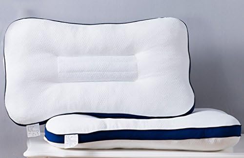 Pillow, cassia seed / knitted fabric / stereo / Care of cervical spine / health pillow/two 48x74cm ( Color : #4 )